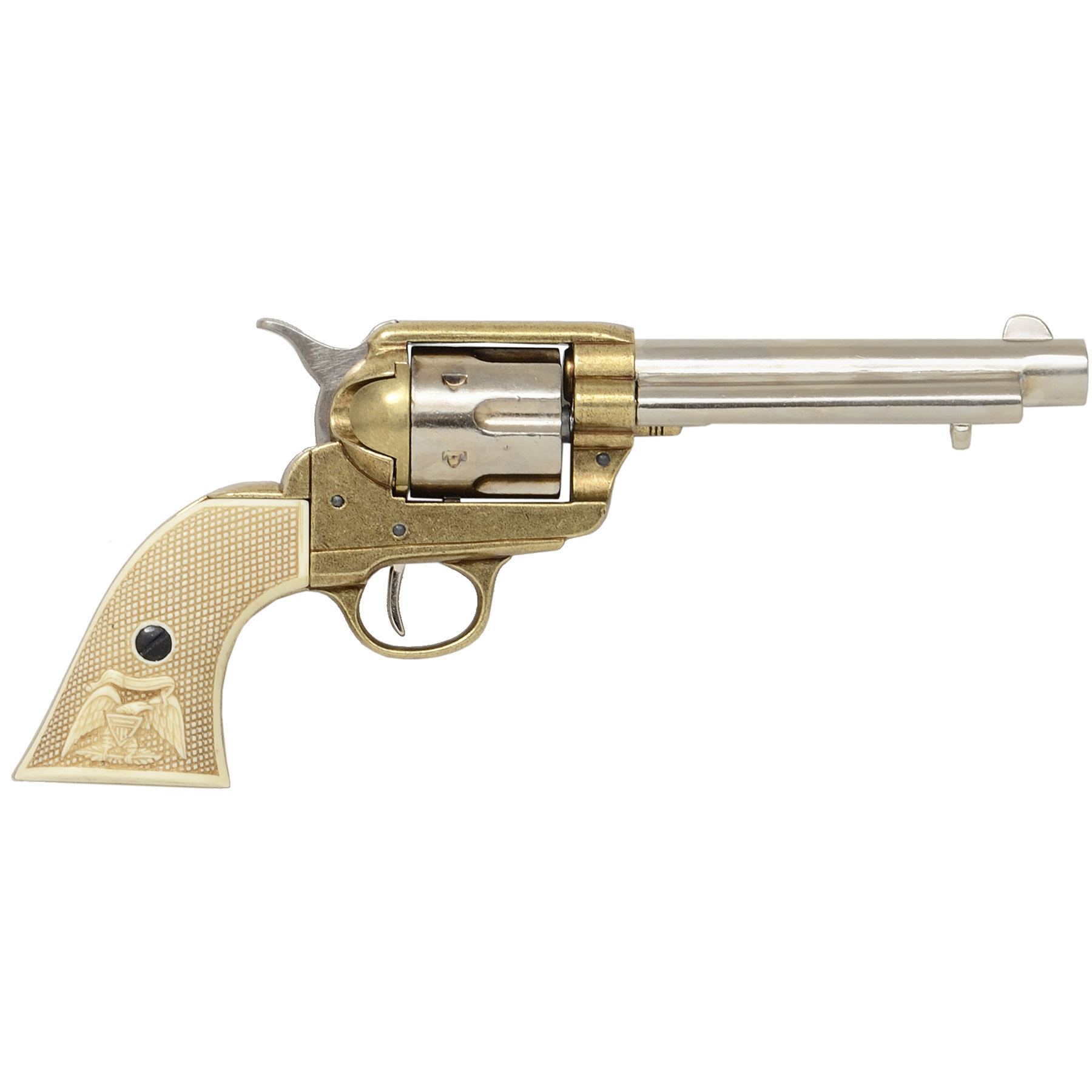 Colt Peacemaker With Ivory Handle Nickel & Brass 1869 | From The Armoury