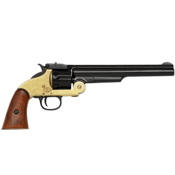 1869 Smith & Wesson 6 Shot Revolver In Black & Solid Brass