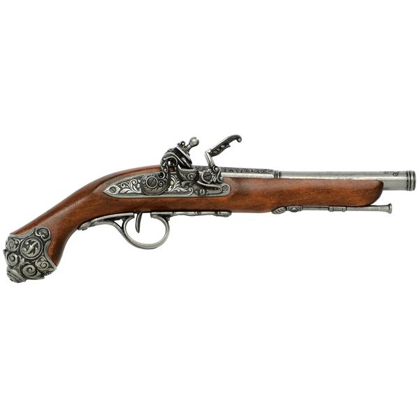 Pistola De Chispa Flintlock Pistol - 18Th Century