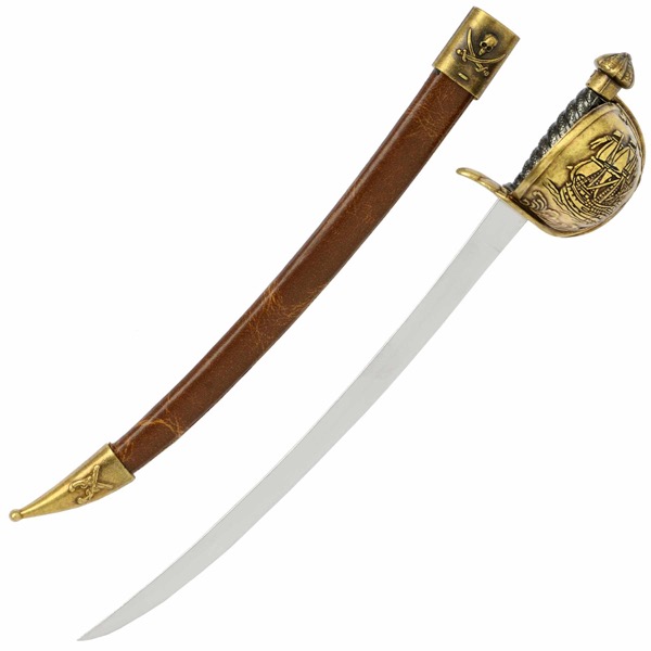 Pirate Saber Letter Opener with Scabbard
