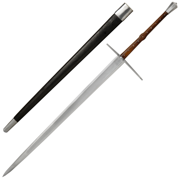 1400 Era 2 Handed Sword And Scabbard
