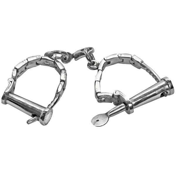 Pair Of Nickel Plated Ladies Handcuffs